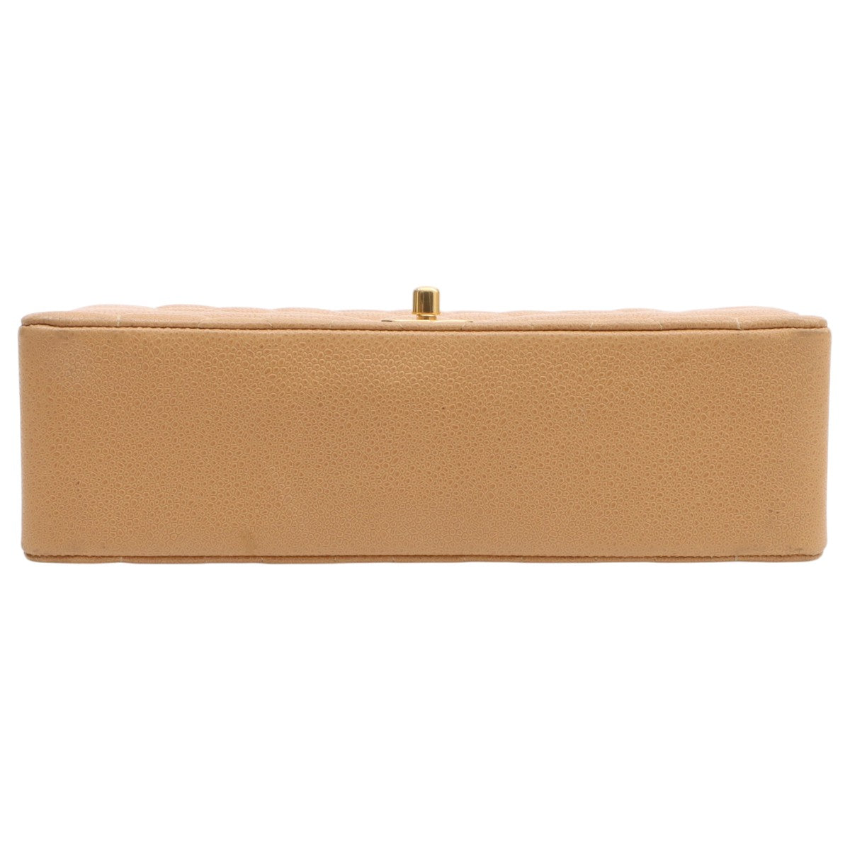 Circa 1992 Caviar Skin Diana Flap Chain Bag 25cm Beige