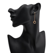 18K Diamond Trinity Earrings Yellow Gold/Rose Gold/White Gold