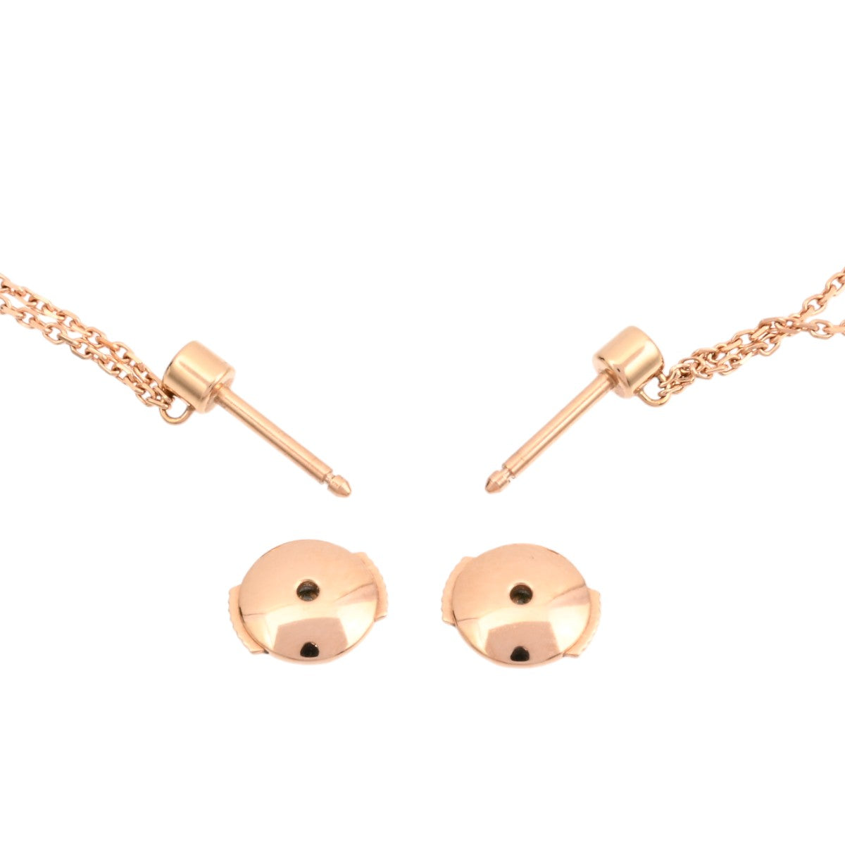 18K Diamond Trinity Earrings Yellow Gold/Rose Gold/White Gold