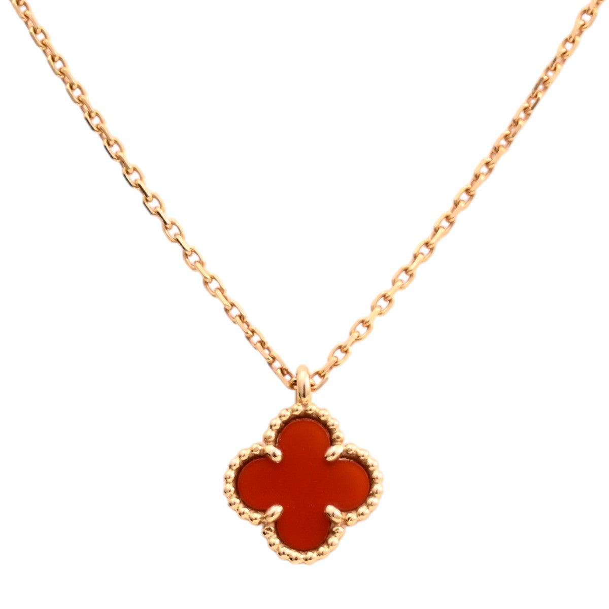 18K Sweet Alhambra necklace red/yellow gold