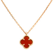 18K Sweet Alhambra necklace red/yellow gold
