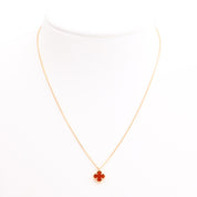18K Sweet Alhambra necklace red/yellow gold