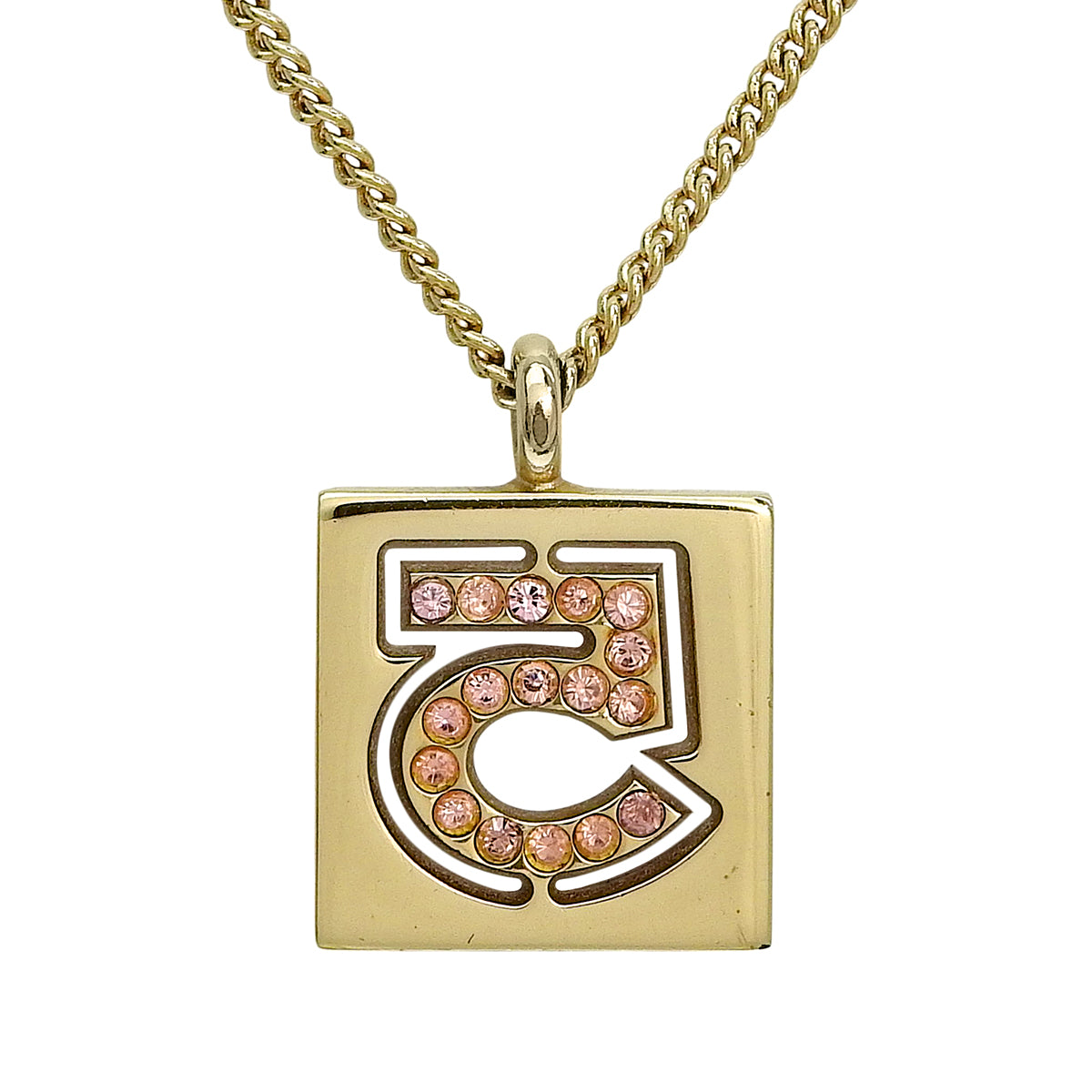 2002 NO.5 Motif Necklace Gold