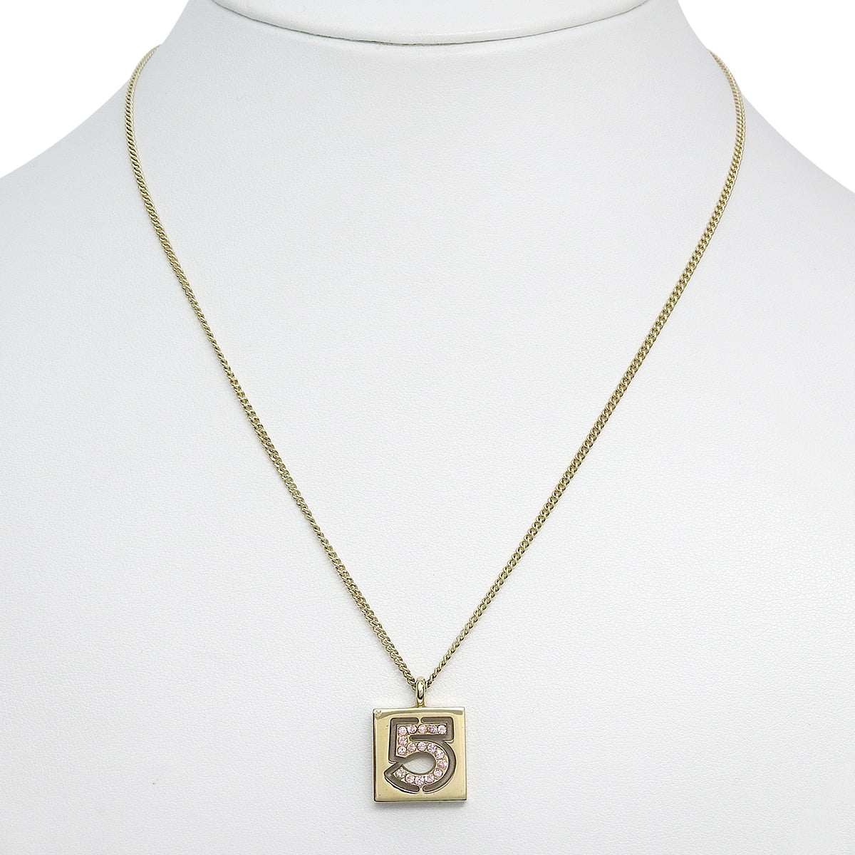 2002 NO.5 Motif Necklace Gold