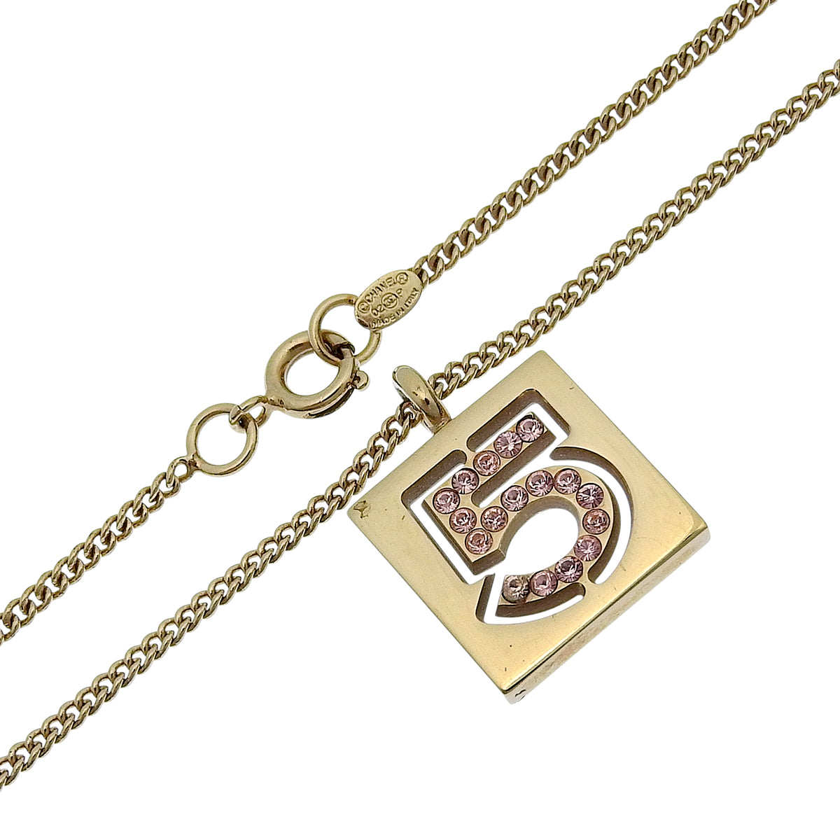 2002 NO.5 Motif Necklace Gold