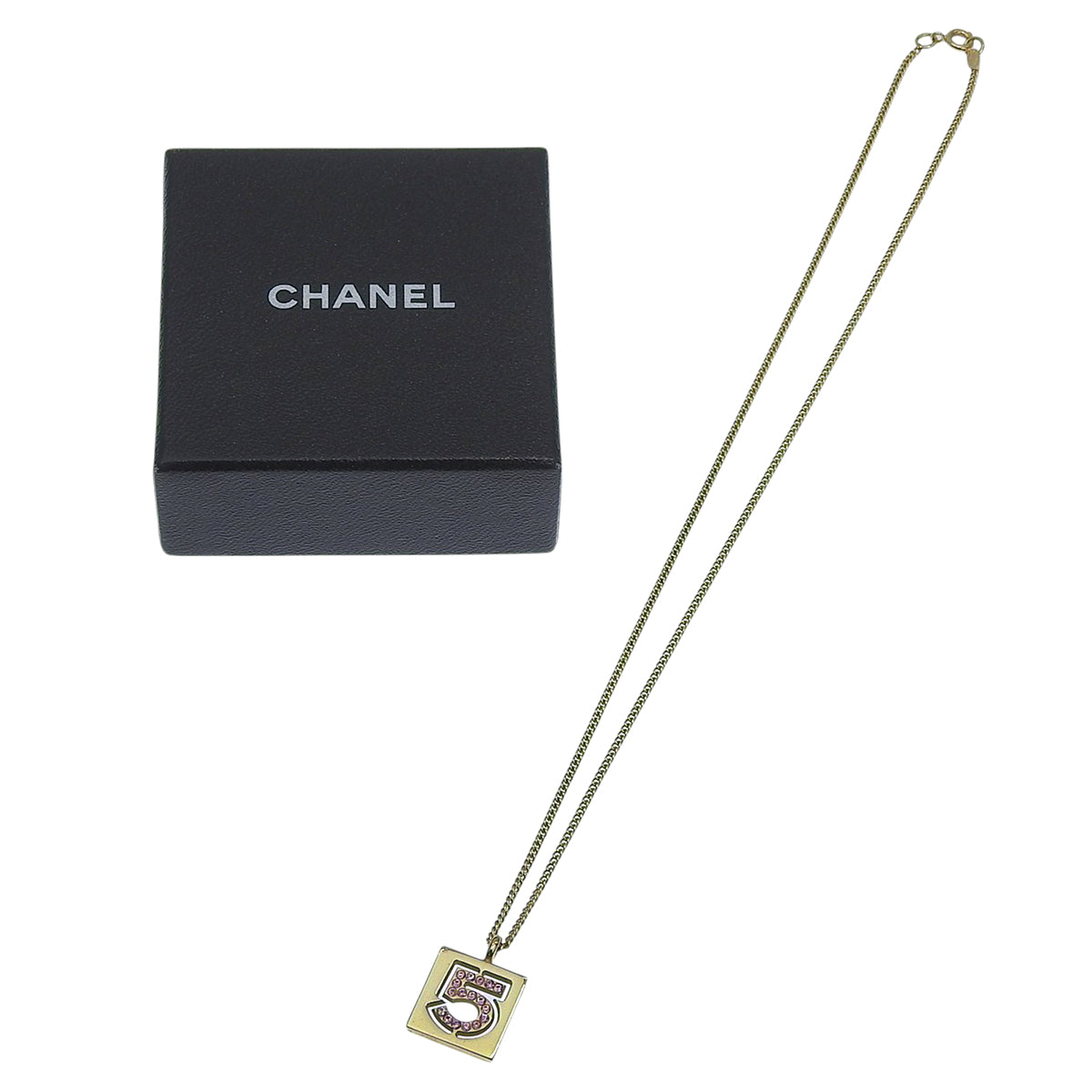2002 NO.5 Motif Necklace Gold