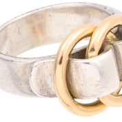 18K SV925 Deau X Anaux Ring #52.5 Silver
