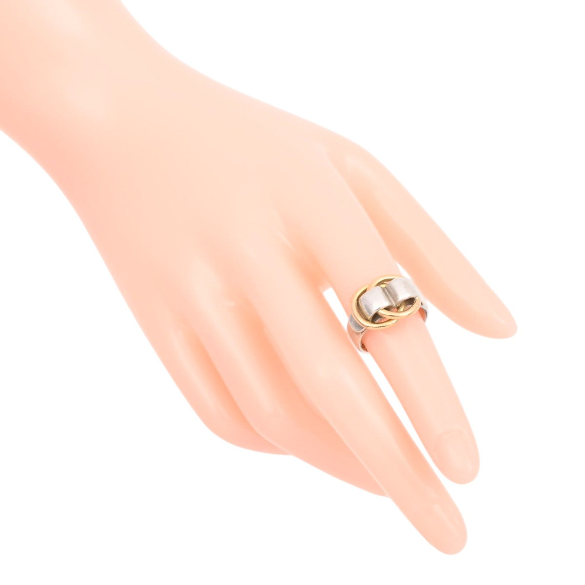 18K SV925 Deau X Anaux Ring #52.5 Silver