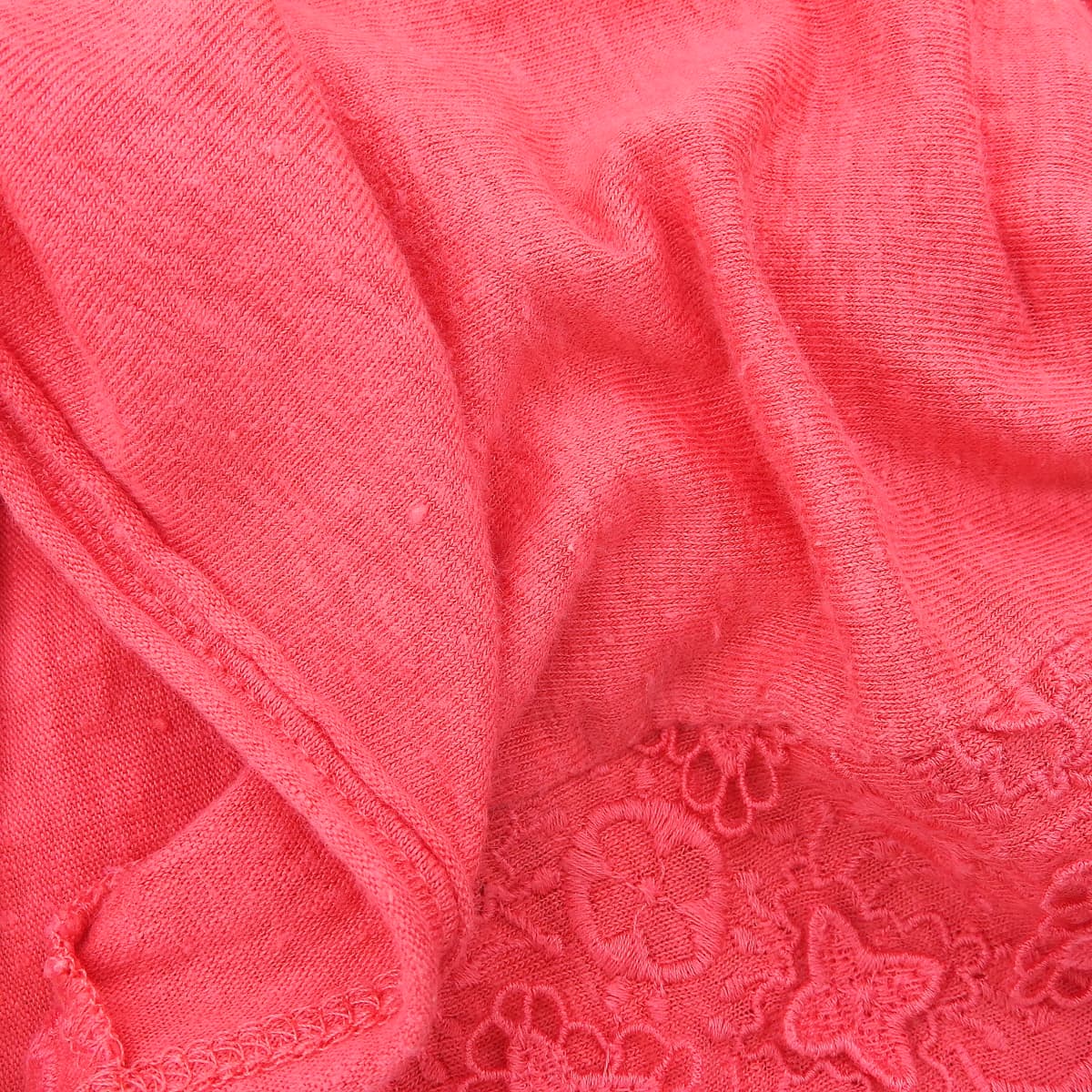 2013年製 リネンモノグラム刺繍Tシャツ #XS ピンク
