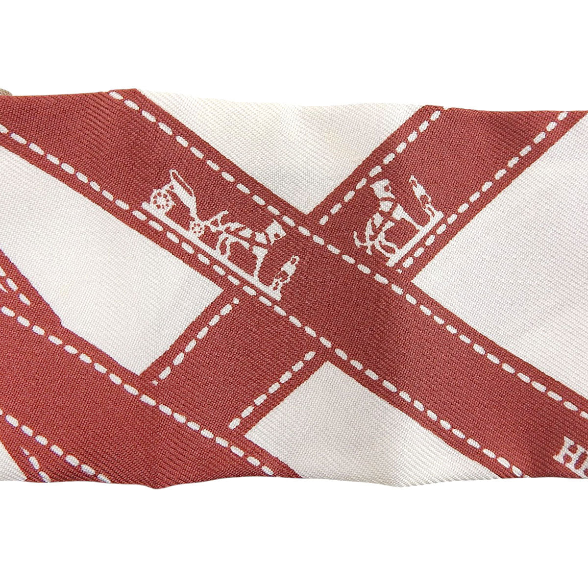 Bolduc Pattern Twilly Red/White