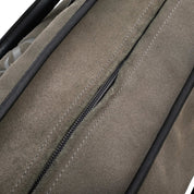 Suede Anagram Amazona Boston Bag Khaki/Black