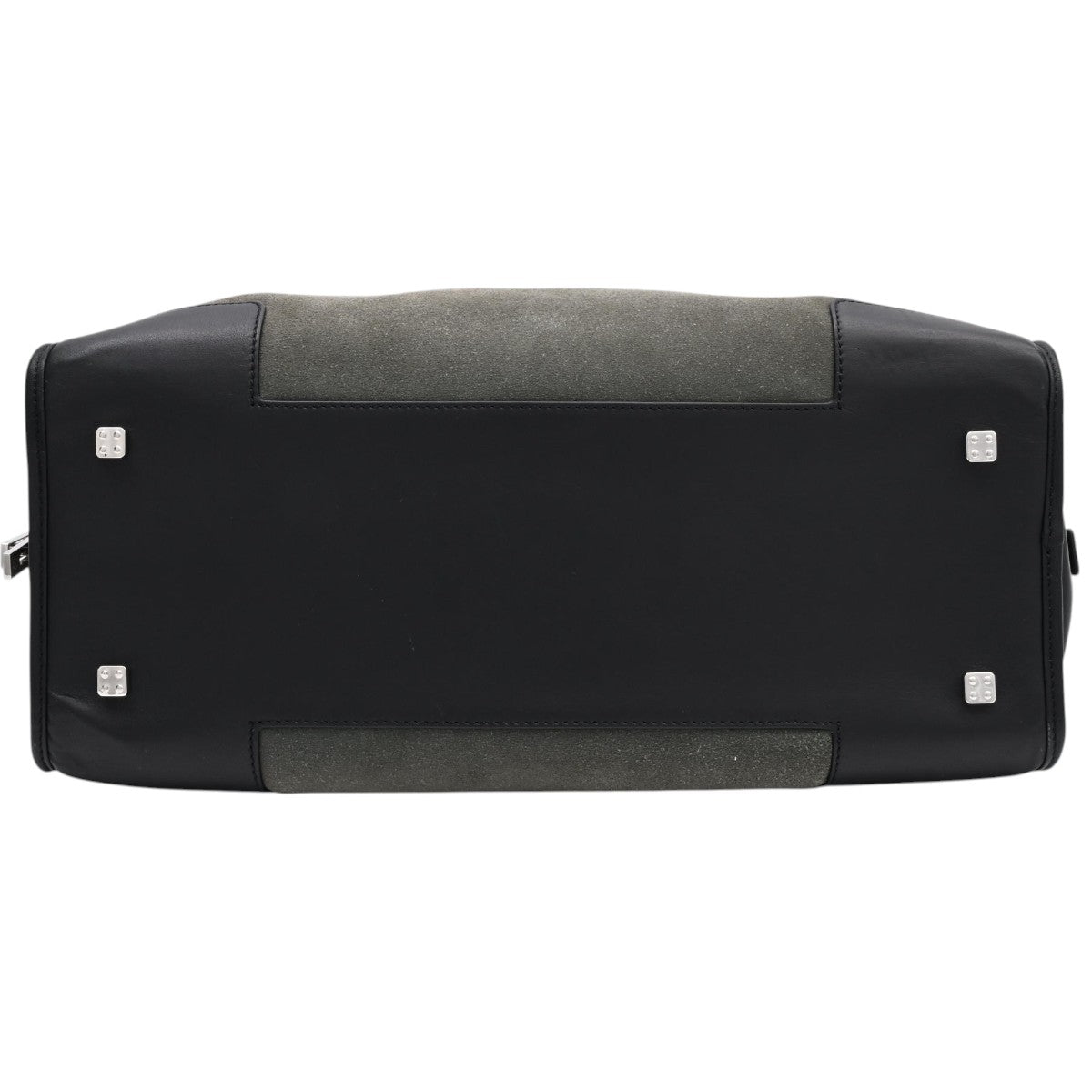 Suede Anagram Amazona Boston Bag Khaki/Black