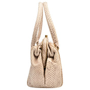 Python Gamaguchi Handbag Beige