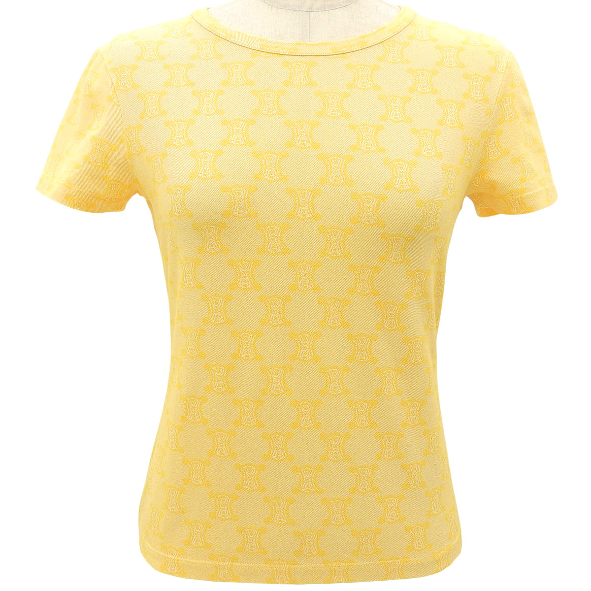 パリマカダムパターンTシャツ #M イエロー