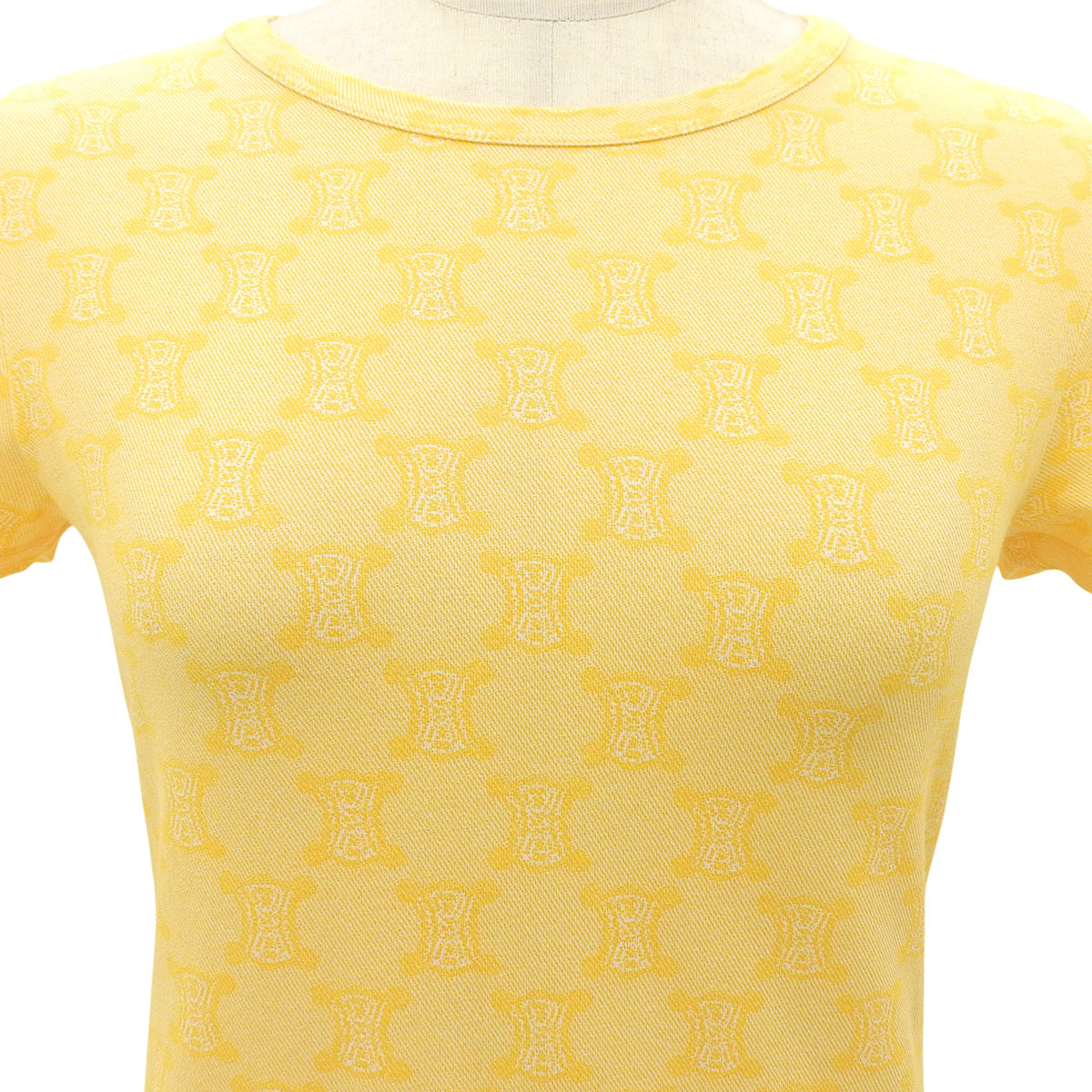 パリマカダムパターンTシャツ #M イエロー