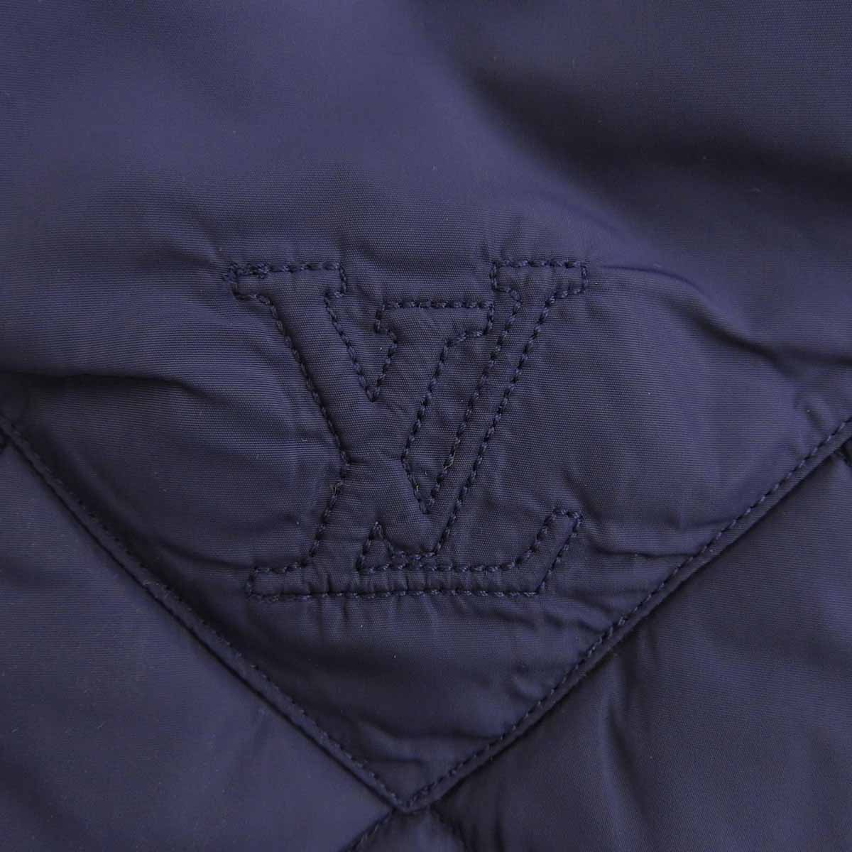 2010年製 ロゴ刺繍キルティングダウンジャケット #54 ネイビー