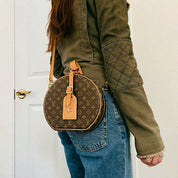 2019年产 帆布Monogram Petite Boite Chapeau 手袋 棕色