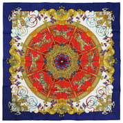 Carré 90 LUNA PARK Scarf Blue/Red