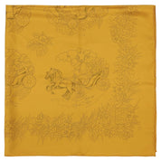 Carré 90 Sophie Silk Scarf Mustard