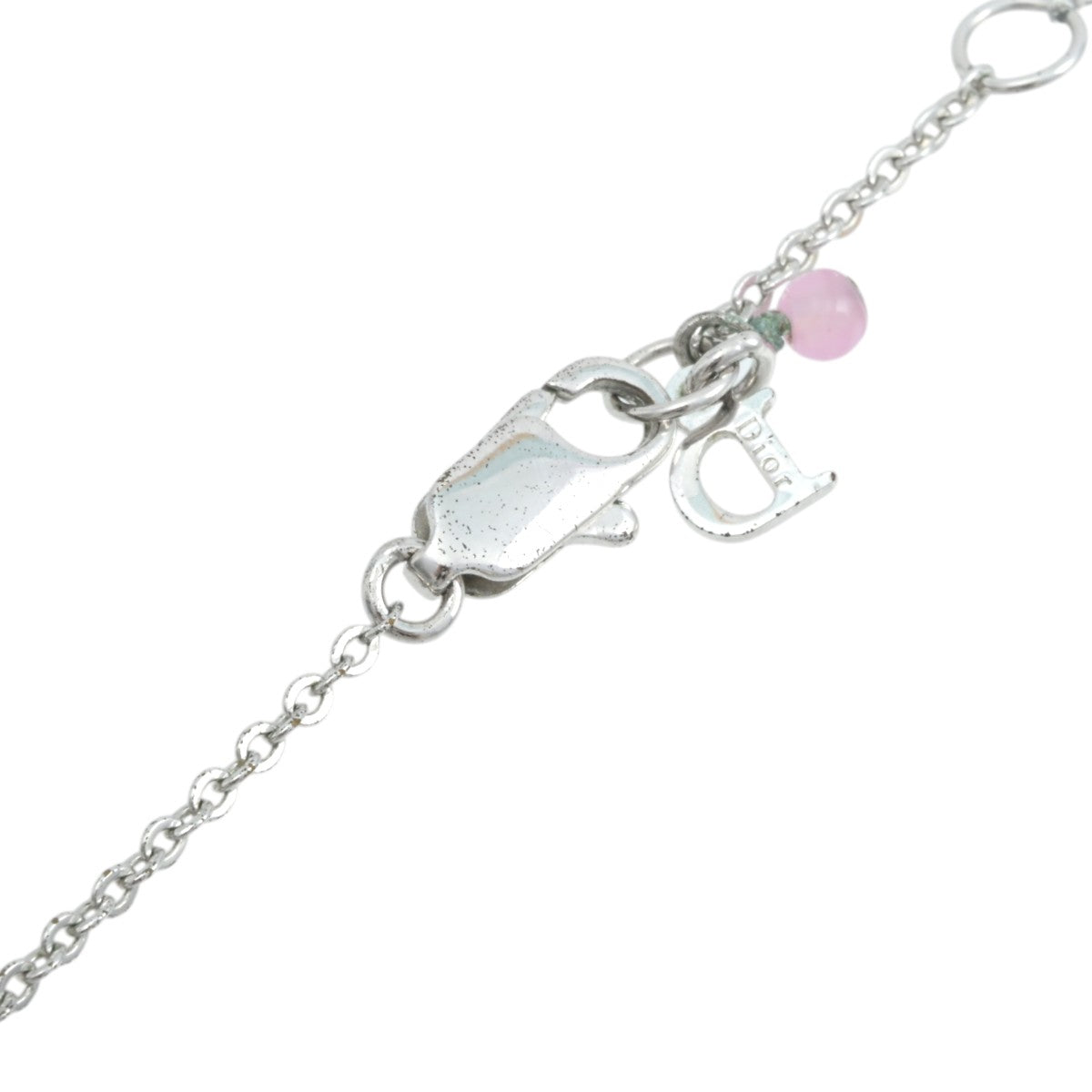 Heart Motif Logo Necklace Silver/Pink
