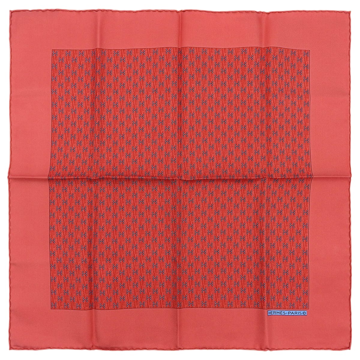 Carré 45 H Logo Scarf Red