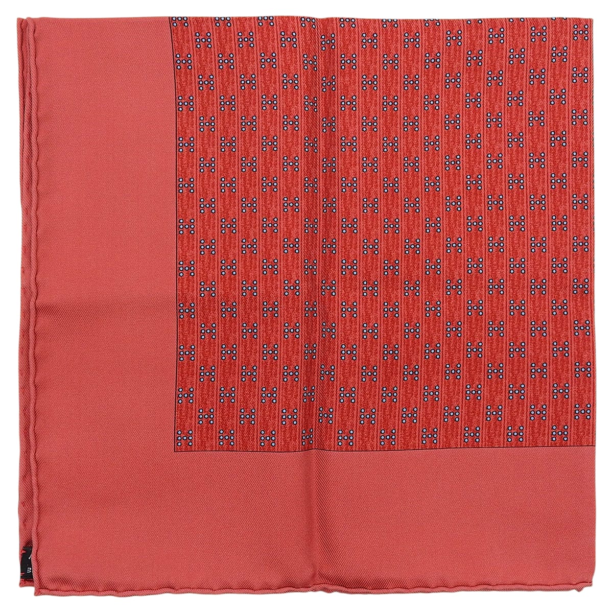 Carré 45 H Logo Scarf Red