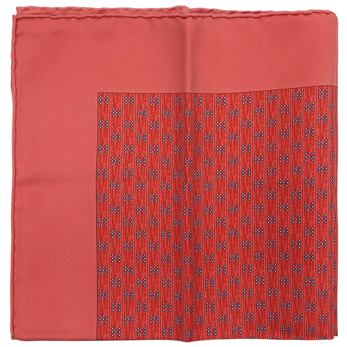 Carré 45 H Logo Scarf Red