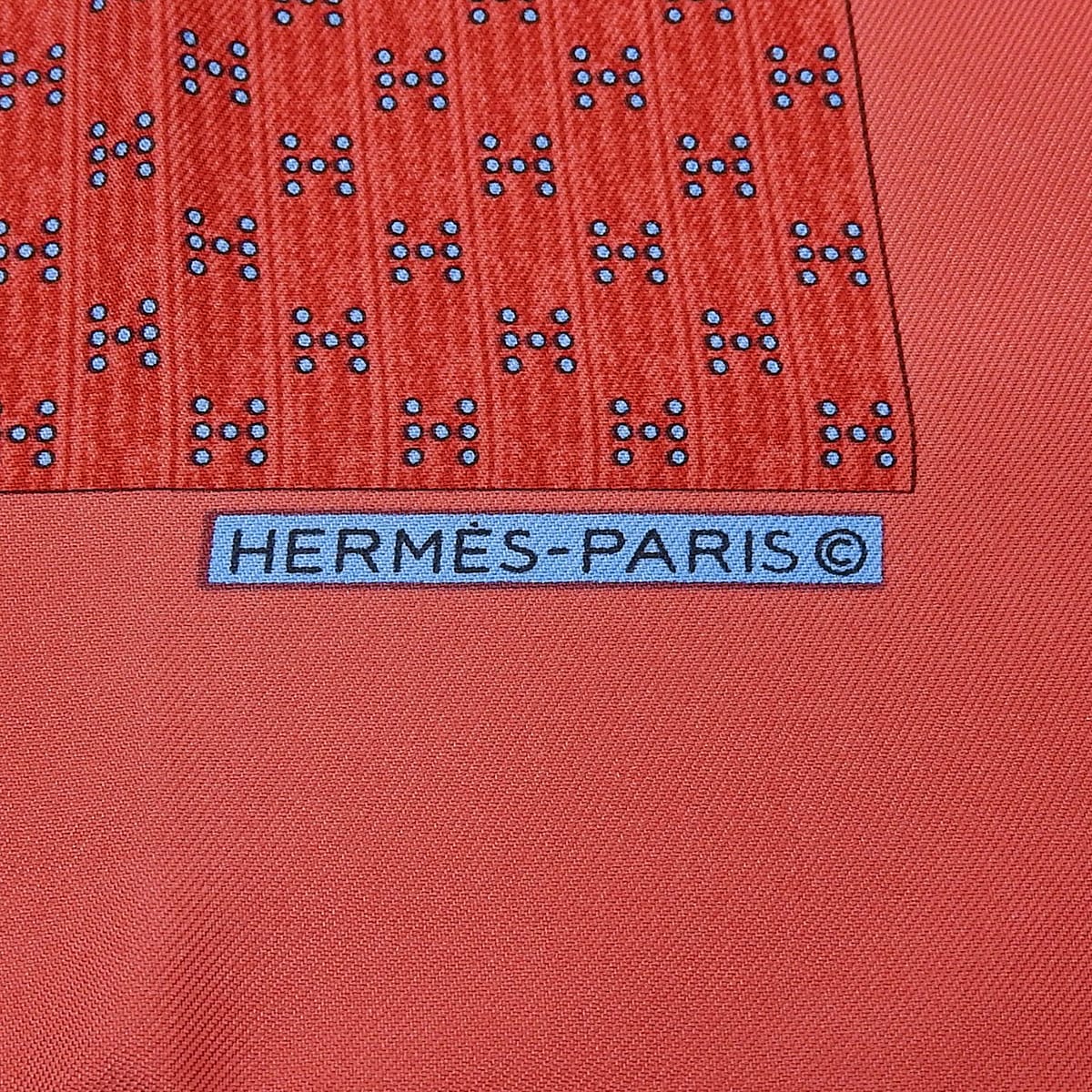Carré 45 H Logo Scarf Red