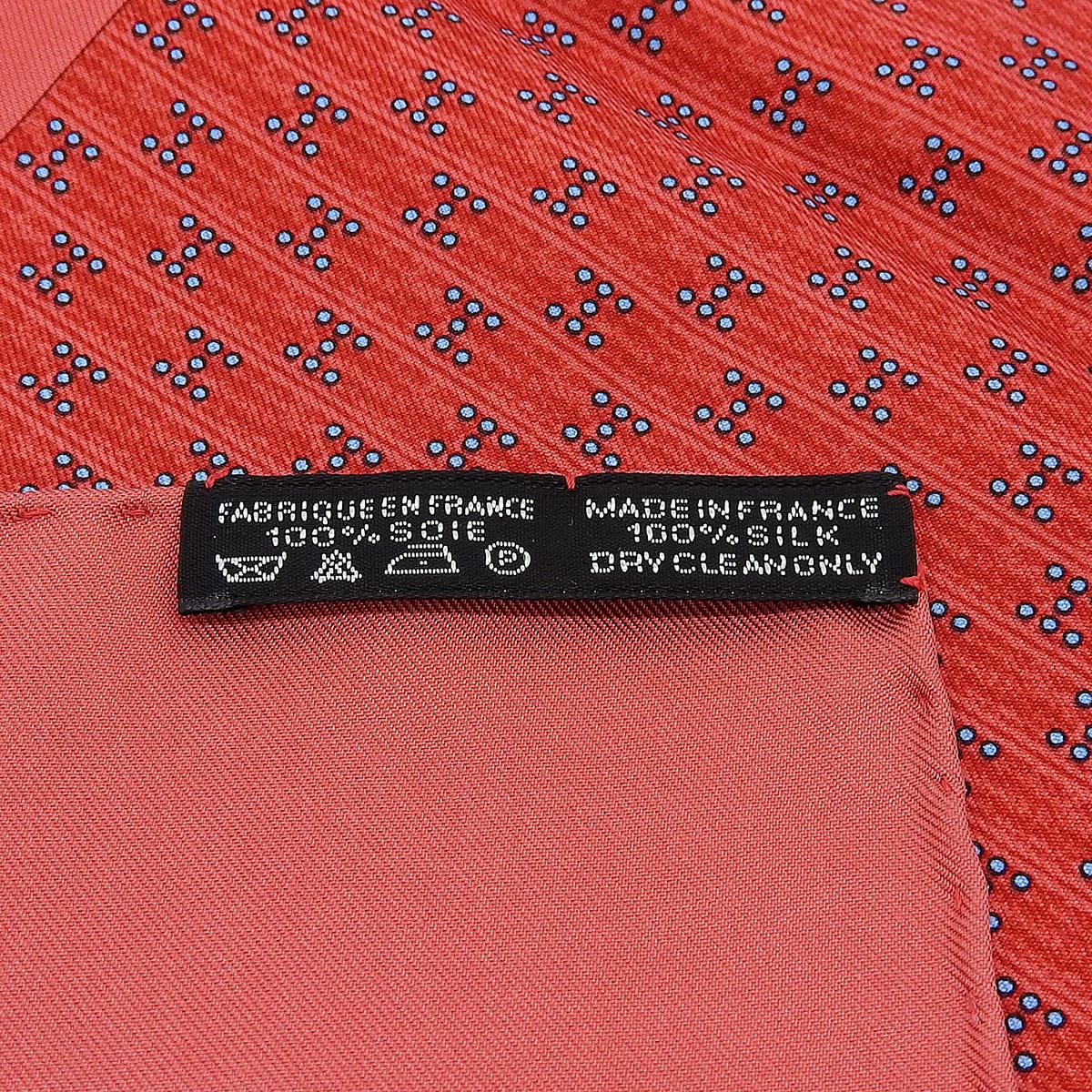 Carré 45 H Logo Scarf Red