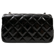 2013-era Patent Classic Flap Chain Mini Bag, Black
