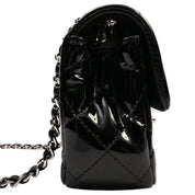2013-era Patent Classic Flap Chain Mini Bag, Black