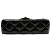 2013-era Patent Classic Flap Chain Mini Bag, Black