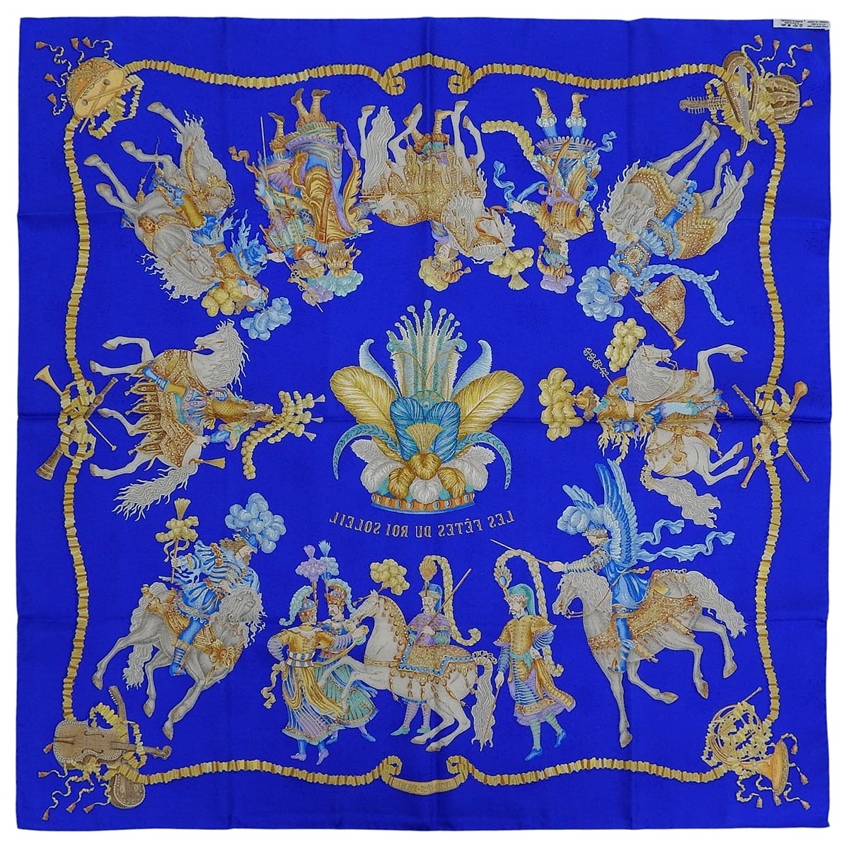 Scarf LES FETES DU ROI SOLEIL Blue/Multi