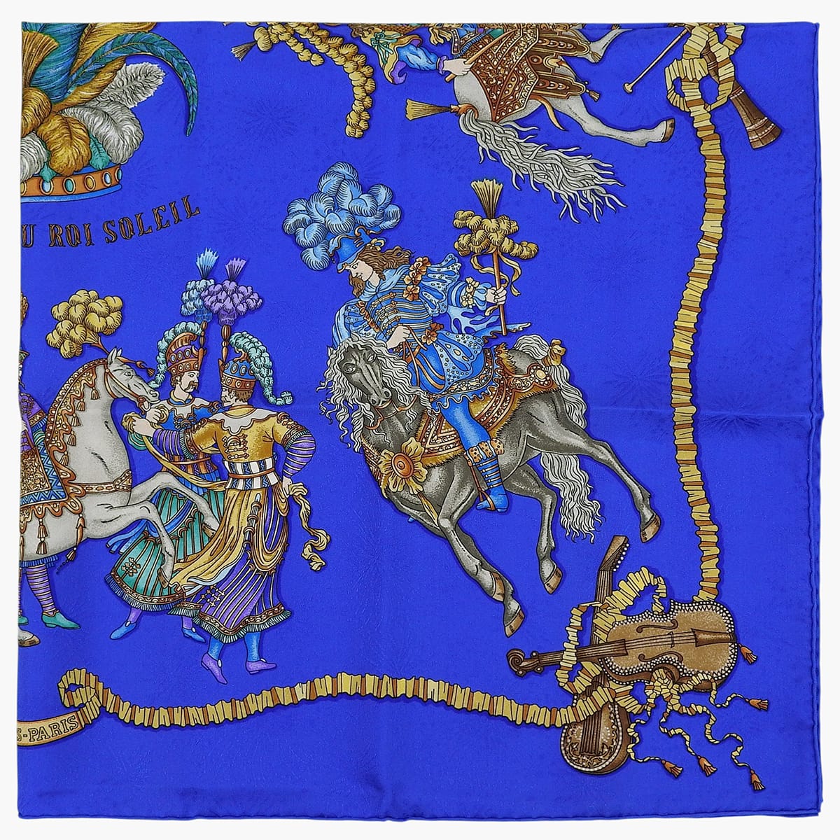 Scarf LES FETES DU ROI SOLEIL Blue/Multi