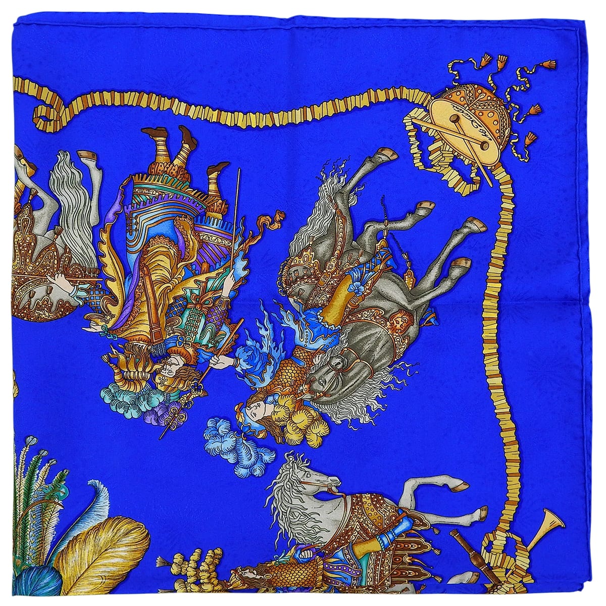 Scarf LES FETES DU ROI SOLEIL Blue/Multi