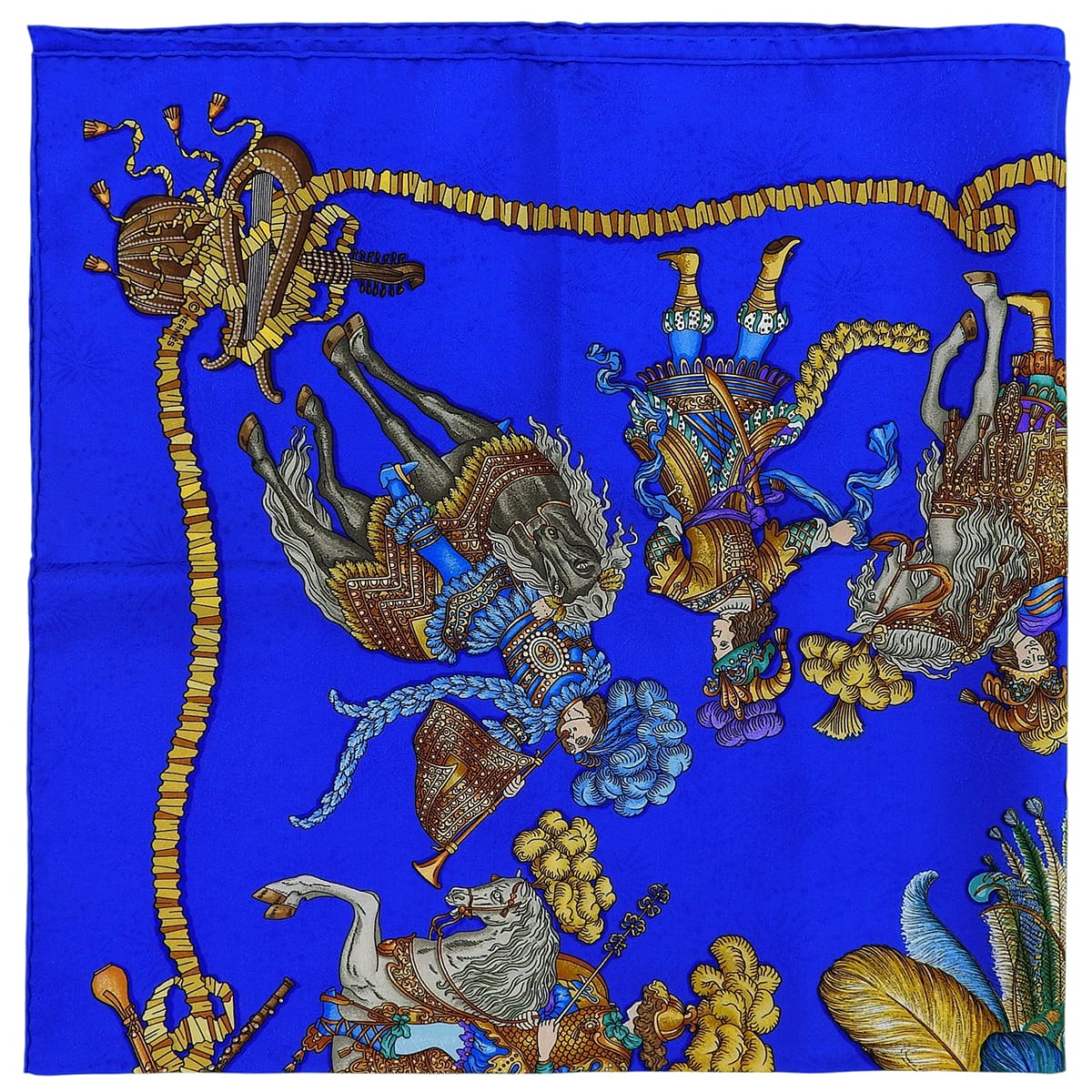 Scarf LES FETES DU ROI SOLEIL Blue/Multi