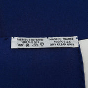 Hermes Memoire 90 Scarf in Navy/White