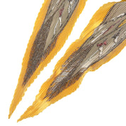 PLAISIRS DU FROID Pattern Pleated Scarf Yellow
