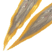 PLAISIRS DU FROID Pattern Pleated Scarf Yellow
