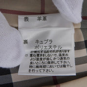 シープスキンロゴボタンステンカラージャケット #38 レッド
