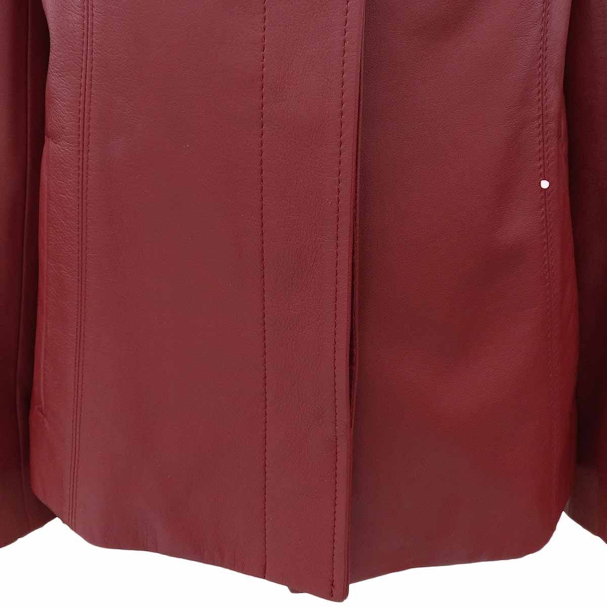 シープスキンロゴボタンステンカラージャケット #38 レッド