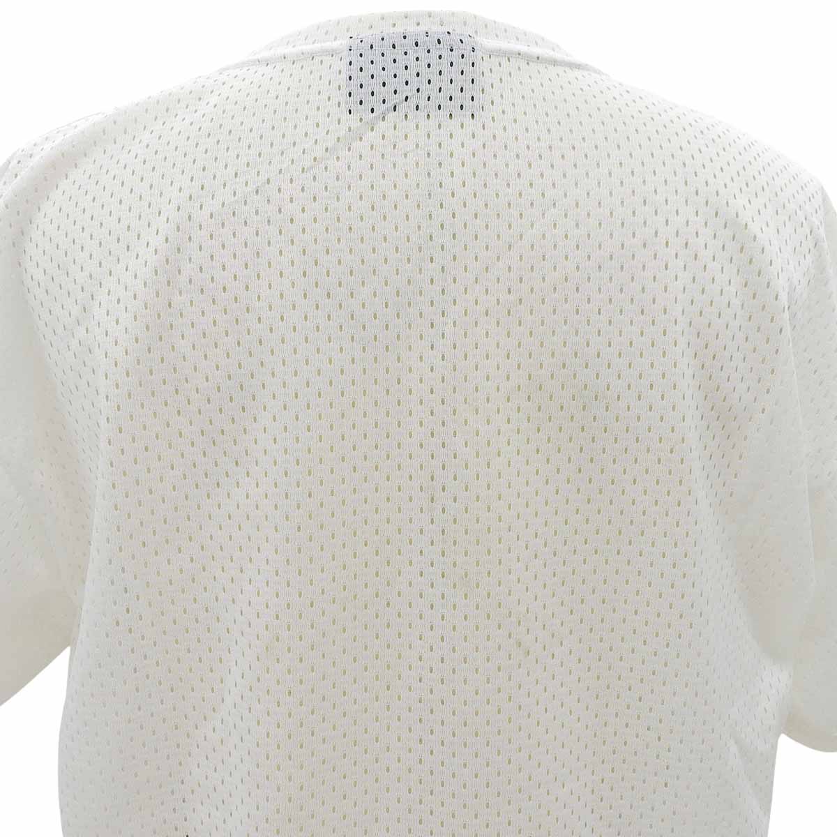 メッシュロゴデザインTシャツ #40 ホワイト/ブラック/ブルー