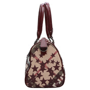 Star Check Pattern 2-Way Bag Beige/Bordeaux