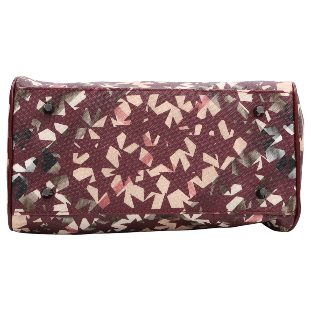 Star Check Pattern 2-Way Bag Beige/Bordeaux
