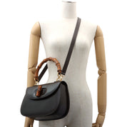 Bamboo 2-Way Bag Dark Brown