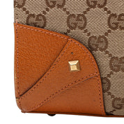 Canvas GG Pattern Handbag Beige/Brown