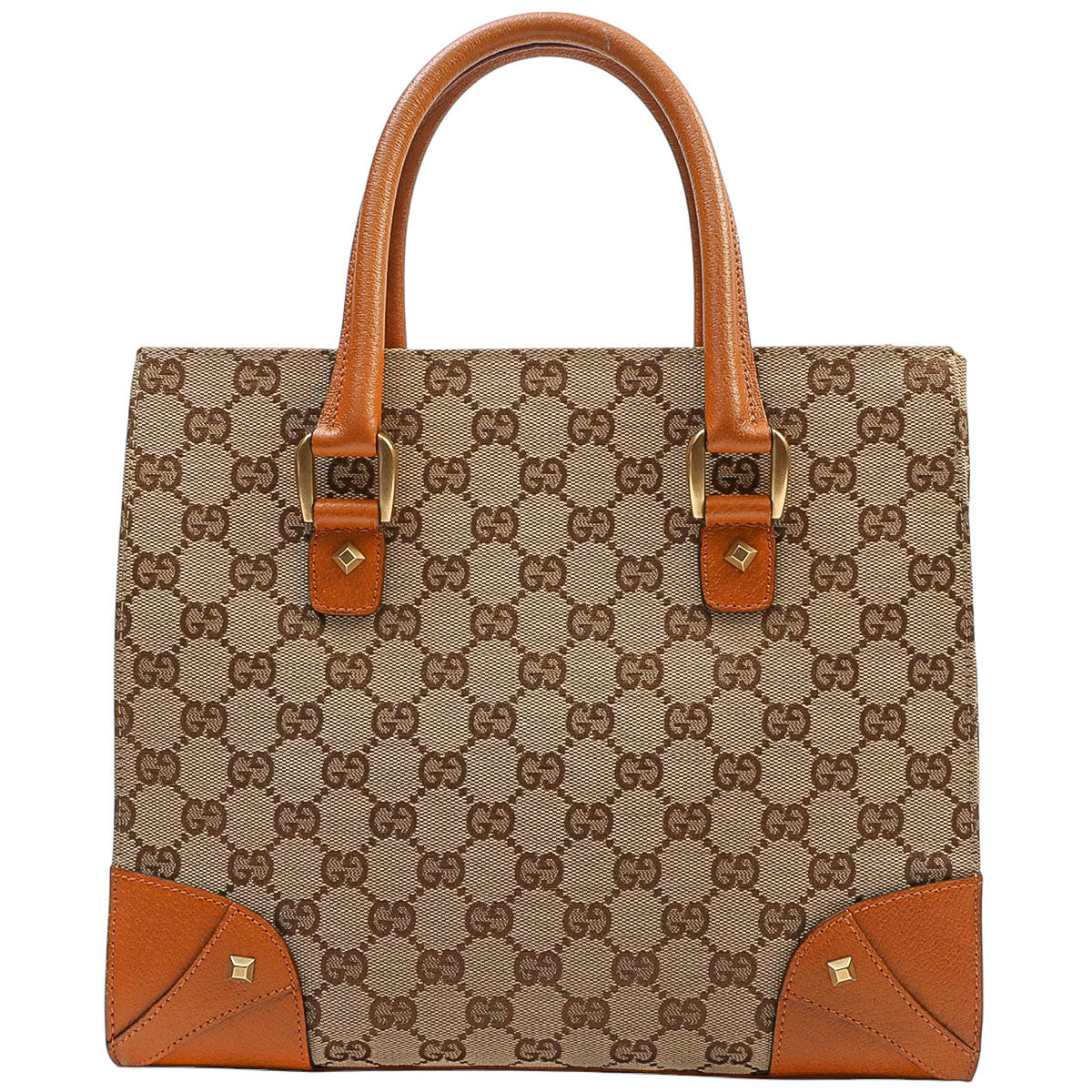 Canvas GG Pattern Handbag Beige/Brown