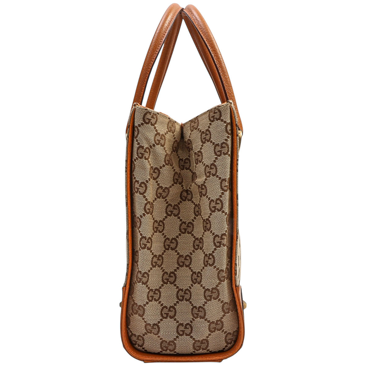 Canvas GG Pattern Handbag Beige/Brown