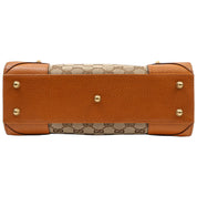 Canvas GG Pattern Handbag Beige/Brown