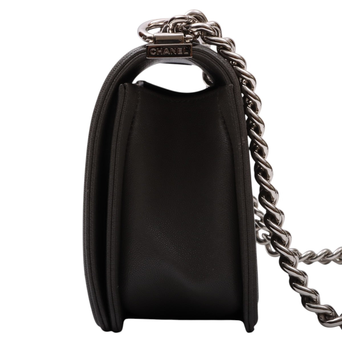 Boy Chanel Chain Shoulder Bag, circa 2019, Gray